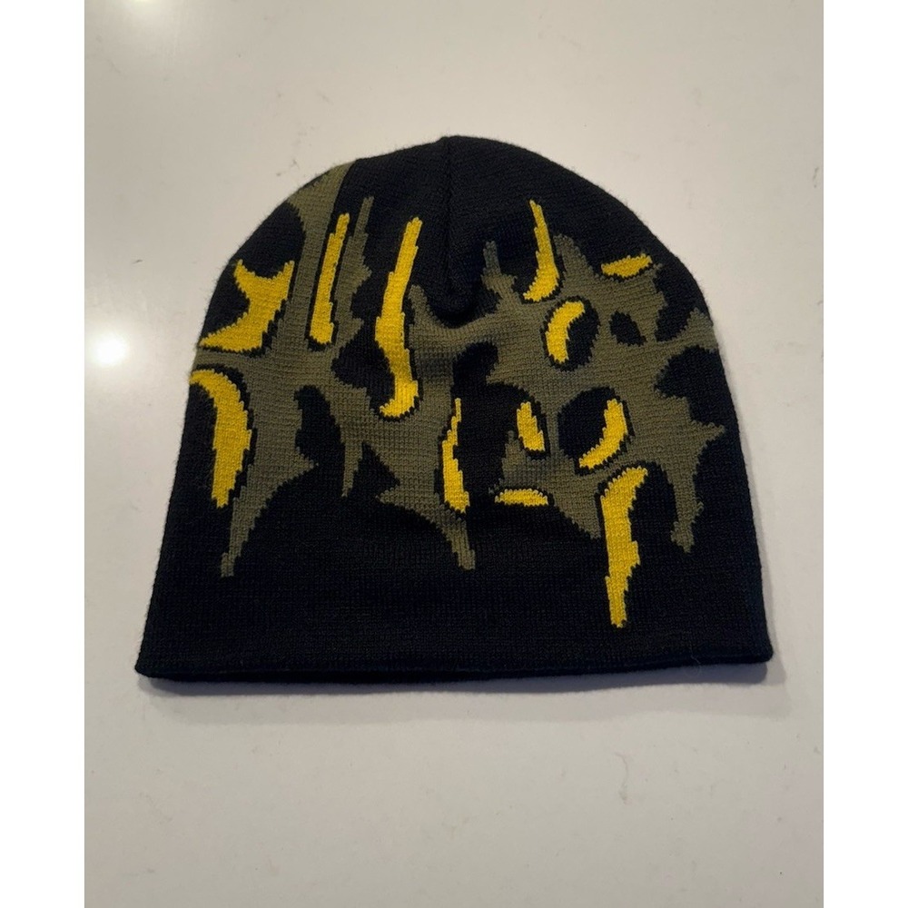 Vans Skate Thorne Beanie Black Jacquard Hat One Size Streetwear Grunge 90s Look